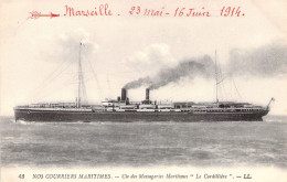 CPA - FRANCE - 13 - MARSEILLE - Cie Des Messageries Maritimes - Le Cordillière - Bateau - Transport - Non Classés