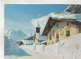 D3420) OBERLEUTASCH - Tirol - Verschneites Straßenmotiv 1981 Kirche Haus - Leutasch