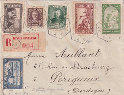 LETTRE RECOMMANDEE    MONACO CONDAMINE R004  AVEC TIMBRES  10 C A 75 C - Storia Postale