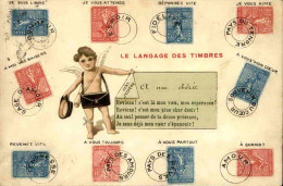 PHILATÉLIE - Carte Postale Avec Représentation De Timbres Français - L 146407 - Timbres (représentations)