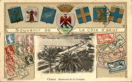 PHILATÉLIE - Carte Postale Avec Représentation De Timbres Français - L 146410 - Timbres (représentations)