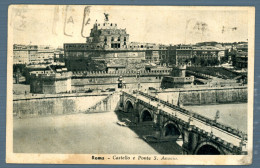 °°° Cartolina - Roma N. 2386 Castello E Ponte S. Angelo Formato Piccolo Viaggiata °°° - Castel Sant'Angelo