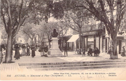 CPA - FRANCE - 06 - ANTIBES - Monument Et Place Championnet - Other & Unclassified