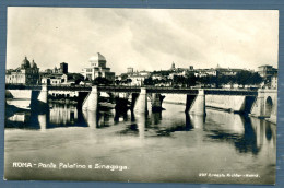 °°° Cartolina - Roma N. 2394 Ponte Palatino E Sinagoga Formato Piccolo Viaggiata °°° - Bridges