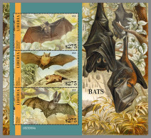 LIBERIA 2023 MNH Bats Fledermäuse Chauves-souris M/S - OFFICIAL ISSUE - DHQ2333 - Murciélagos