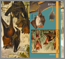 LIBERIA 2023 MNH Bats Fledermäuse Chauves-souris S/S II - OFFICIAL ISSUE - DHQ2333 - Chauve-souris