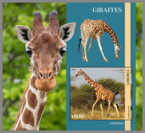 LIBERIA 2023 MNH Giraffes Giraffen Girafes S/S II - OFFICIAL ISSUE - DHQ2333 - Girafes
