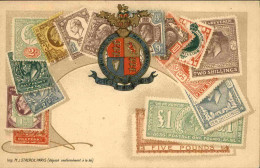 PHILATELIE - Carte Postale Représentant Des Timbres Poste Du Royaume Uni  - L 146449 - Timbres (représentations)