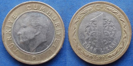 TURKEY - 1 Lira 2011 KM# 1244 Monetary Reform (2009) - Edelweiss Coins - Turquie