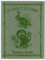 Buvard Comptoir De Famille Le Lapin Et Le Dindon - Animals