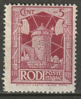 1929 Italia EGEE, Italienische Besitzung Rodi Mi.17 - Ägäis (Rodi)