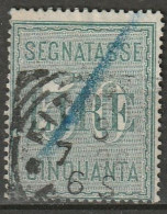 1884 Italia Verrechnungsmarken 50L Grün. Michel 2 Used, Usato - Segnatasse