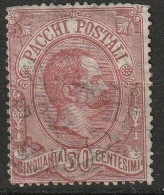 1884 Italia Pacchi Postali. 50 C  Michel Paketmarken 03 Used, Usato. - Pacchi Postali