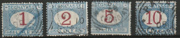 1892-1903 Italia Porto (segnatasse). Michel 18-21 Used, Usato  - Impuestos