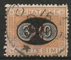 1890/91 Italia Porto (segnatasse). 30c Auf 2C  Michel 17 Used, Usato  - Segnatasse