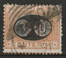 1890/91 Italia Porto (segnatasse). 30c Auf 2C  Michel 17 Used, Usato  - Strafport