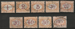 1870/94 Italia Porto (segnatasse). Michel 3-10 Used, Usato  - Portomarken