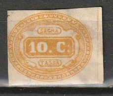 1863 Italia Port REGNO SEGNATASSE 10 CENT Sensa Gomma-Taxe 10 C. Yvert #1 Mi #1  - Segnatasse