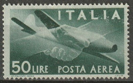 1945/47 Italia Flugpost 50 Lire Michel #713 MNH ** - Mint/hinged