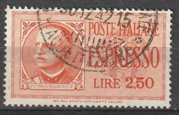 1933 Italia Eilmarke 2,50 Lire Michel #436. Used - Exprespost