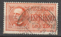 1933 Italia Eilmarke 2,50 Lire Michel #436. Used - Exprespost