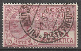 1921 Italia Posta Pneumatica 15c Mi. #137 Usato - Pneumatische Post