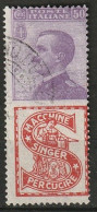 1924/25 Italia Reklame MACCHINE SING PERCUCIRE Mi. #92-R10 Used - Publicity