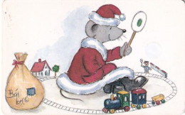 GERMANY(chip) - Christmas, Cartoon, Bärbel Haas/Weihnachtsmaus Mit Spielzeugeisenbahn(P 14), 10/98, Mint - Natale