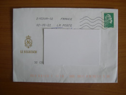 Marianne L'engagée N° 1598A Sur Enveloppe Negresco - Cartas & Documentos