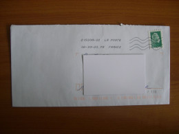 Marianne L'engagée N° 1601 Sur Enveloppe Roulette - Briefe U. Dokumente
