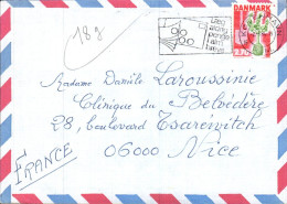 DANEMARK SEUL SUR LETTRE POUR LA FRANCE 1984 - Lettres & Documents