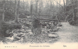 BELGIQUE - Spa - Promenade Des Artistes - Carte Postale Ancienne - Spa