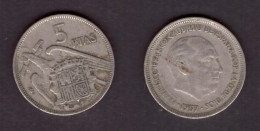 SPAIN   5 PESETAS 1957 (59) (KM # 786) #7355 - 5 Pesetas