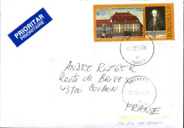 ROUMANIE SEUL SUR LETTRE PRIO DE BUCAREST POUR LA FRANCE 2011 - Briefe U. Dokumente