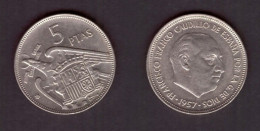 SPAIN   5 PESETAS 1957 (60) (KM # 786) #7357 - 5 Pesetas