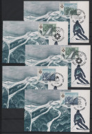 04. Yugoslavia 1984 Winter Olympics Sarajevo, Jahorin With 26 Different Seals MC - Maximum Cards