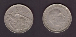 SPAIN   50 PESETAS 1957 (71) (KM # 788) #7363 - 50 Pesetas