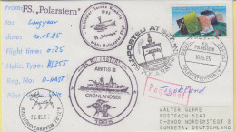 Germany FS Polarstern Heli Flight From Polarstern To Longyearbyen Spitsbergen 10.05.1985 (SX150A) - Vols Polaires