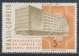 Brazil Brasil 1969 Mi 1209 YT 891 SG 1252 ** Opening New State Mint Printing Works / Fabrica De Papel Moeda / Druckerei - Usines & Industries