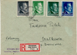 POLAND GENERAL GOVERNMENT 1944 R - LETTER SENT FROM RZESZÓW TO CZAŁKOWICE - Gouvernement Général