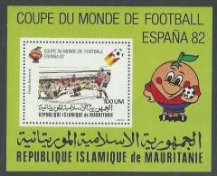 Mauritanie BF N° 29 XX  "Espagna'92", Coupe Du Monde De Football,  Le  Bloc Neuf Sans Charnière, TB - Mauritanie (1960-...)