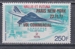 Wallis Et Futuna P.A. N° 75 XX  Avion Concorde 1er Vol Commercial Paris-New York Sans Charnière TB - Altri & Non Classificati
