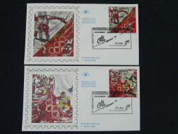 Jeux Olympiques Nagano Olympic Games X2 FDC Monaco 1997 - Hiver 1998: Nagano