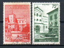 Col33 Monaco 1954 N° 397 & 398 Oblitéré Cote : 12,00€ - Oblitérés
