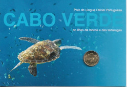 Cabo Verde , Cape Verde , 1 Escudo 1994 , Unc , Fdc , Turtle - Cap Vert