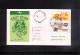 Brazil 1974 Alitalia DC-10  First Flight Sao Paulo - Roma - Lettres & Documents