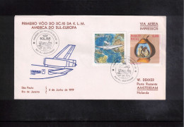 Brazil 1979 KLM DC-10  First Flight Rio De Janeiro - Amsterdam - Brieven En Documenten