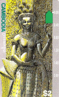 Kambodscha - Cambodia - OTC - WITH TELSTRA -  Prefix  413- 2 Scans - Nur Ein Loch - Kambodscha