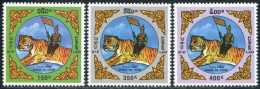 LAOS 1998 - YT 1308-10 ; Mi# 1620-22 , Sc 1379-81 MNH Tiger, Tigre - Laos