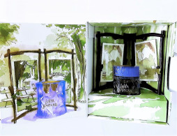Miniatures De Parfum  COFFRET  LOLITA  LEMPICKA  AU MASCULIN CADRE MINIATURE   EDT  5 Ml + BOITE - Miniaturen Flesjes Heer (met Doos)